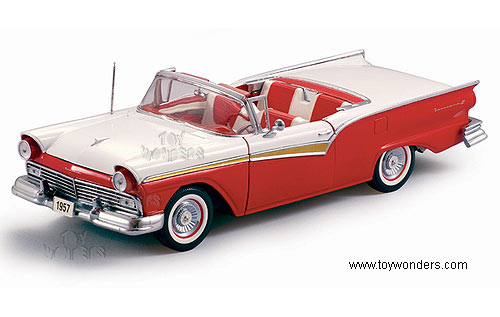Sun Star USA - Ford Fairlane Skyliner Convertible (1957, 1:18, Red