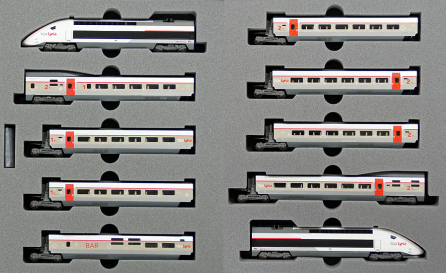 Kato 10-1325 N Scale SNCF TGV Duplex Lyria Electric Passenger