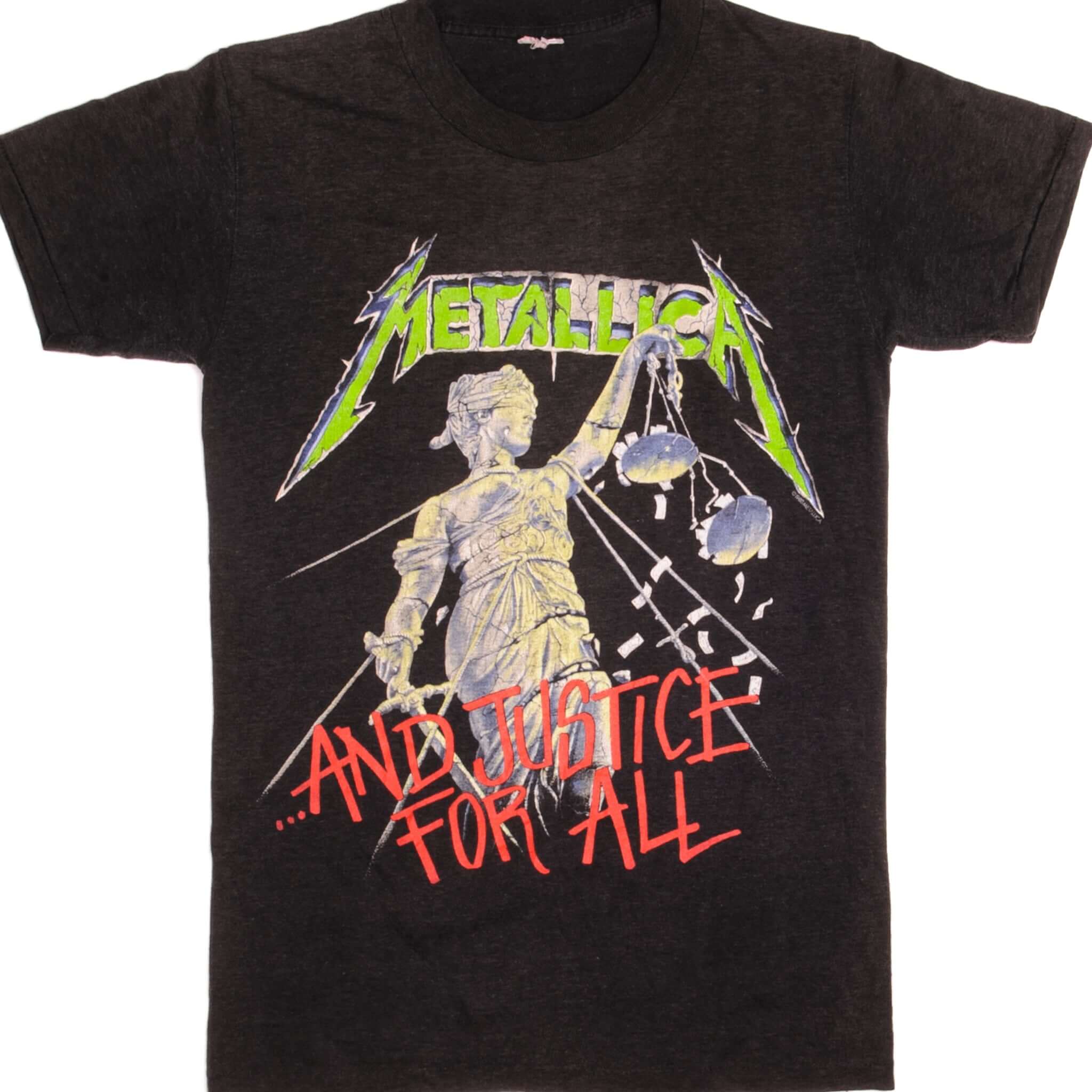 VINTAGE METALLICA AND JUSTICE FOR ALL TEE SHIRT 1988 SIZE SMALL MADE I