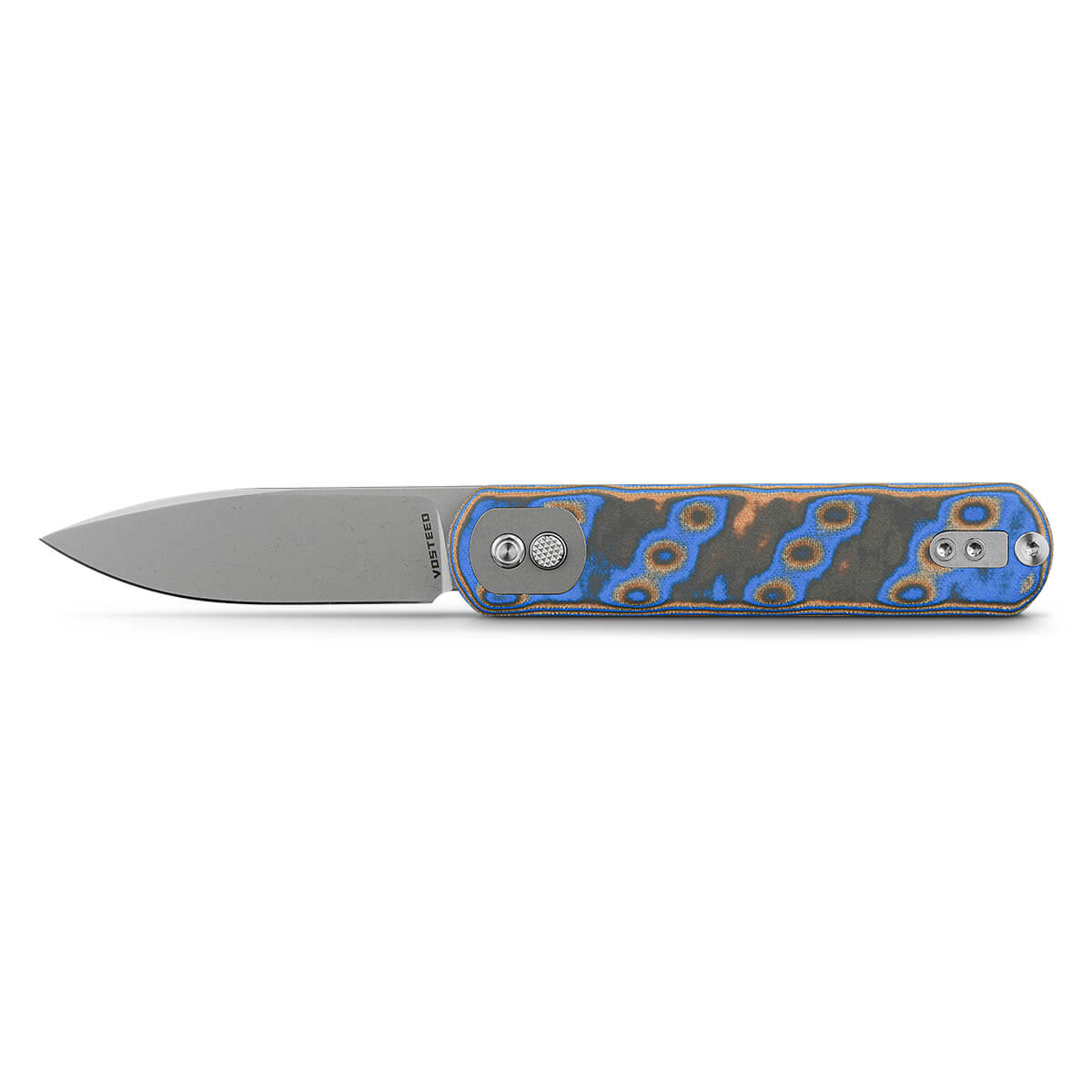 Brown Micarta Corgi Knife | Classic EDC Feel, Button Lock