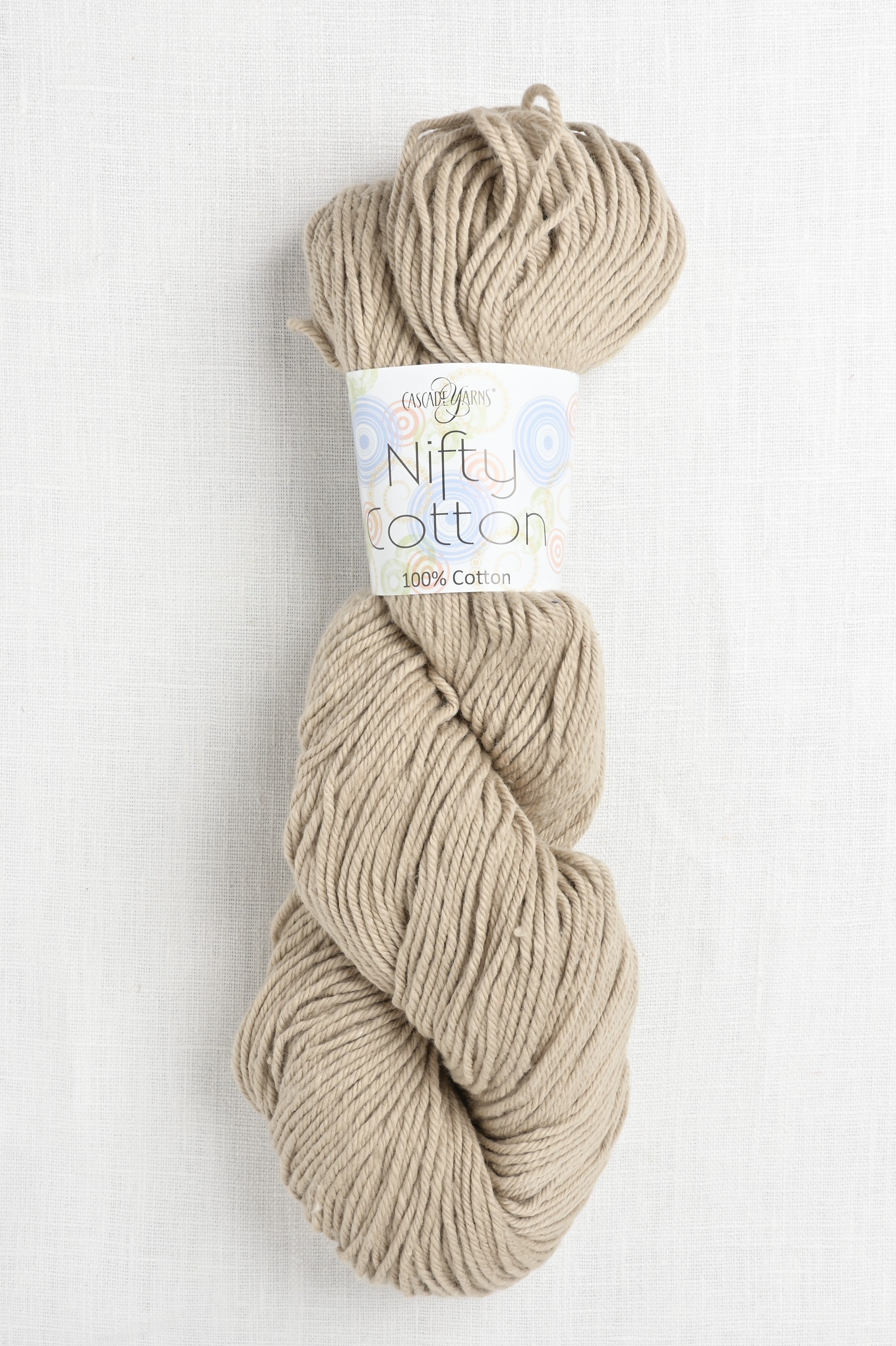 Cascade Nifty Cotton 46 Greige – Wool and Company