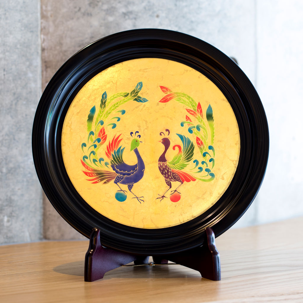 鳳凰 金箔飾皿（皿立付き） – 象彦 公式オンラインショップ