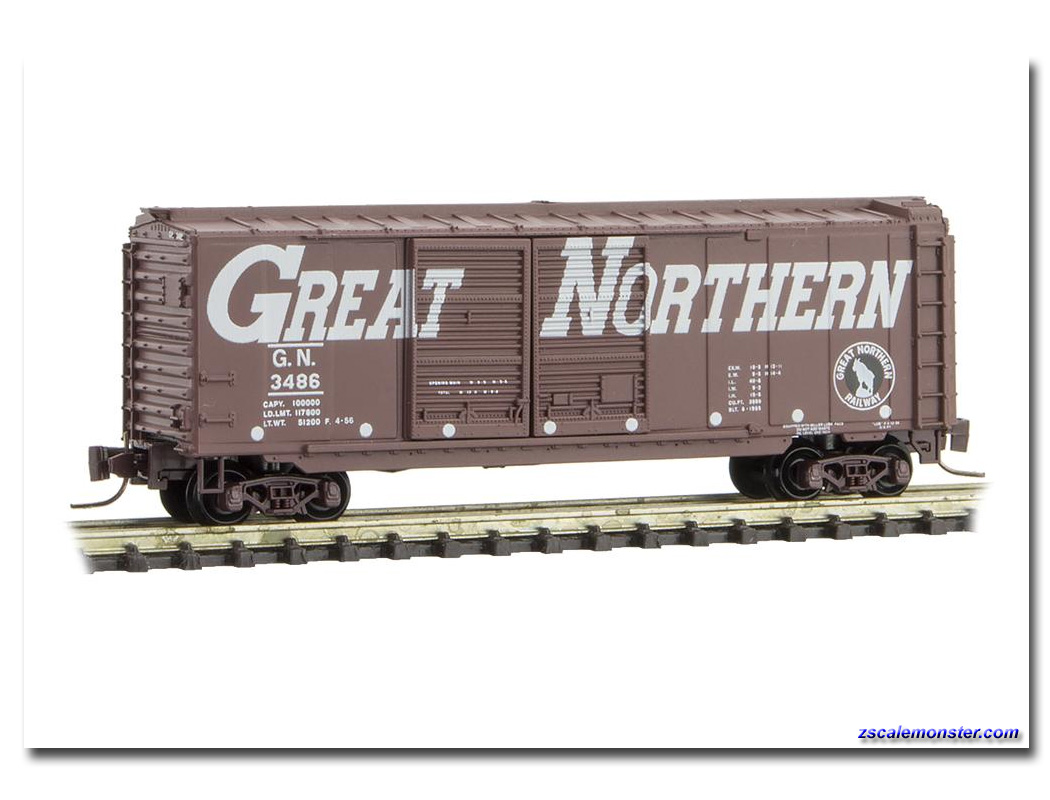 Z scale 40' Boxcar - Zscale Monster Trains