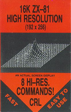 ZX81 tape High Resolution by Computer Rentals