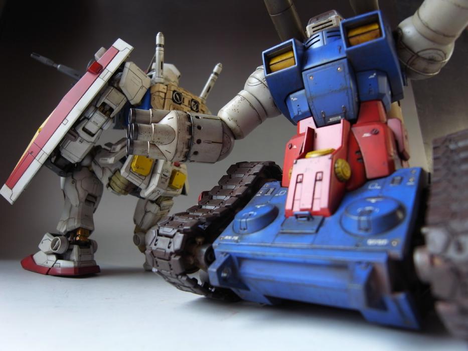 MG 1/100 RX-75 Guntank: Assembled/Painted, Weathered. No.22 Big
