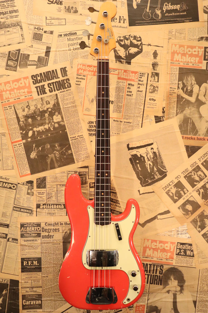 Fender 1964y[Precision Bass[“Original Fiesta Red Finish with Green