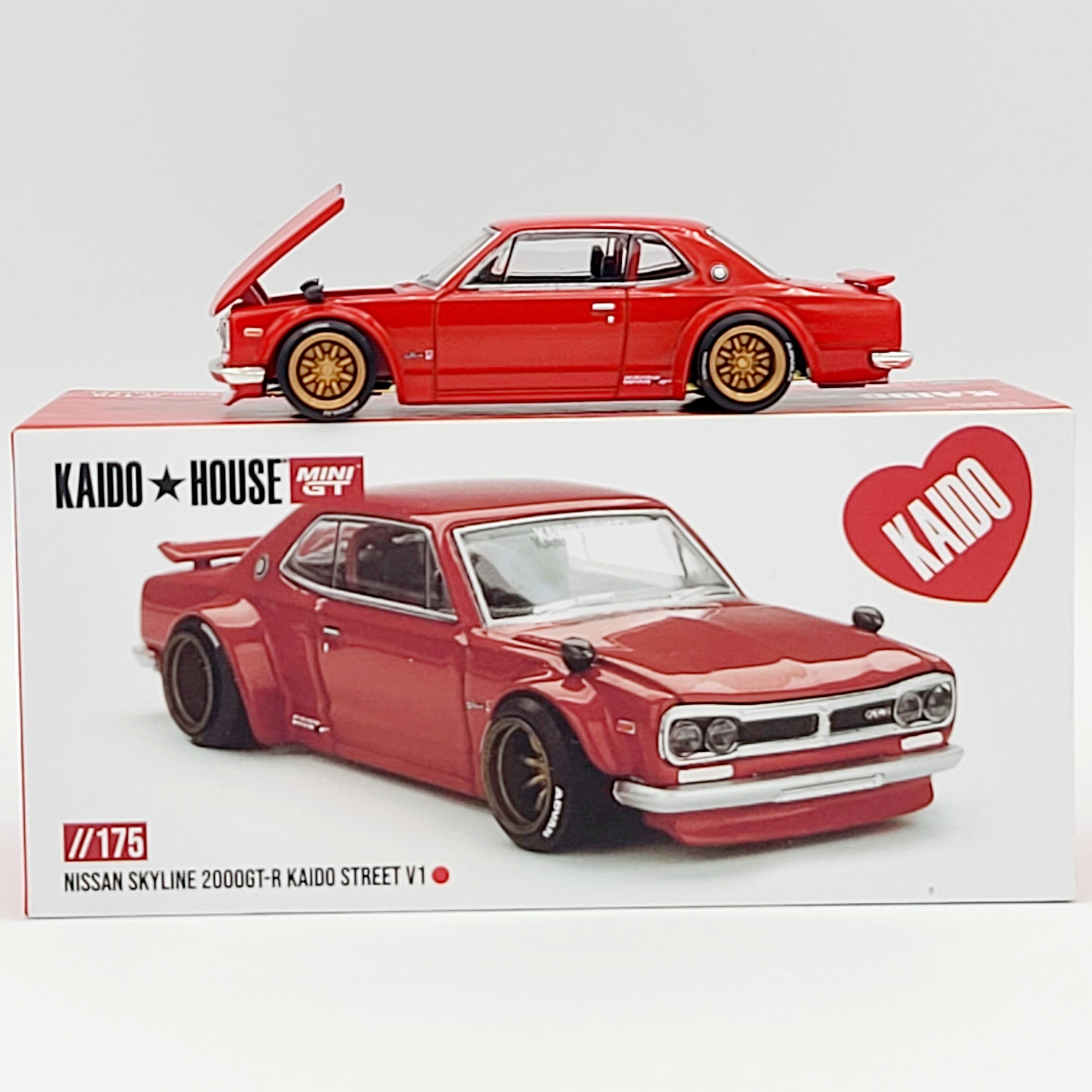 Kaido House x Mini GT Nissan Skyline 2000GT-R Kaido Street V1 - 1:64,
