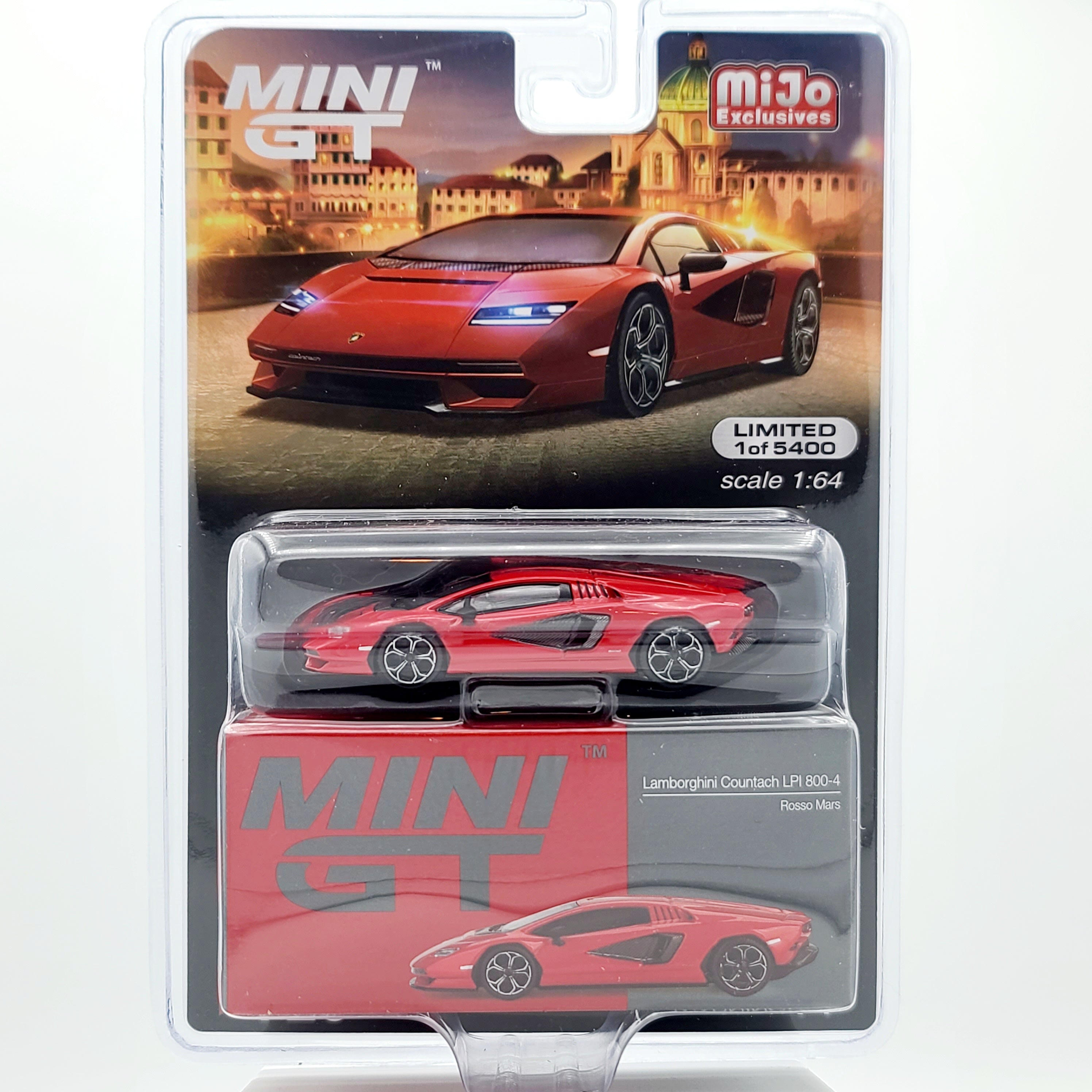 Mini GT Lamborghini Countach LPI 800-4 - 1:64 scale, Rosso Mars LHD (2