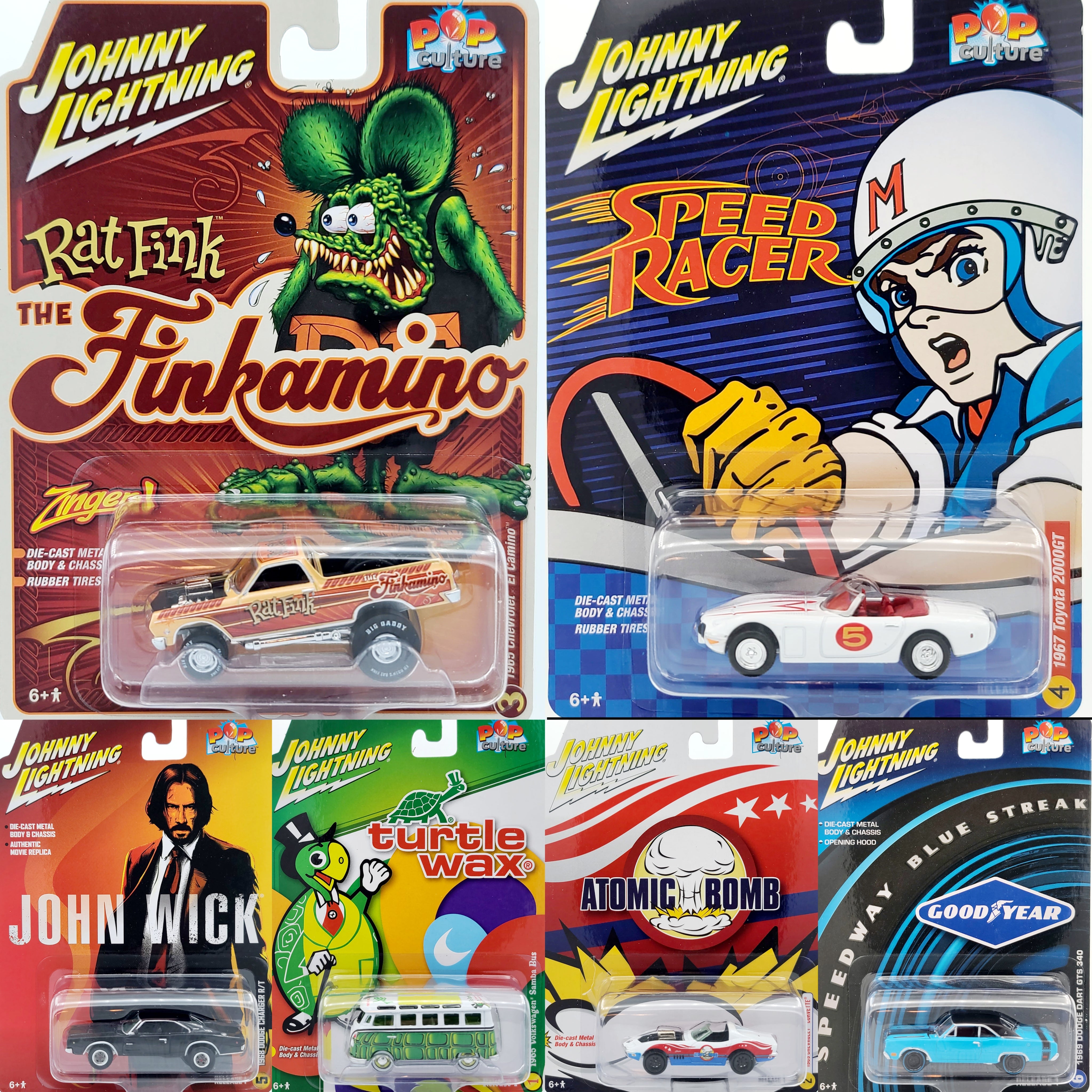 Johnny Lightning - 2025 Pop Culture Release 1 - complete set of 6 - 1:
