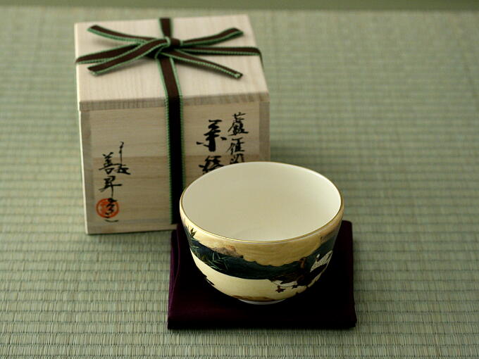 NIJO Castle KANO] ROGAN ZU (by Zenshoh Yamaoka) - JAPANESE GREEN