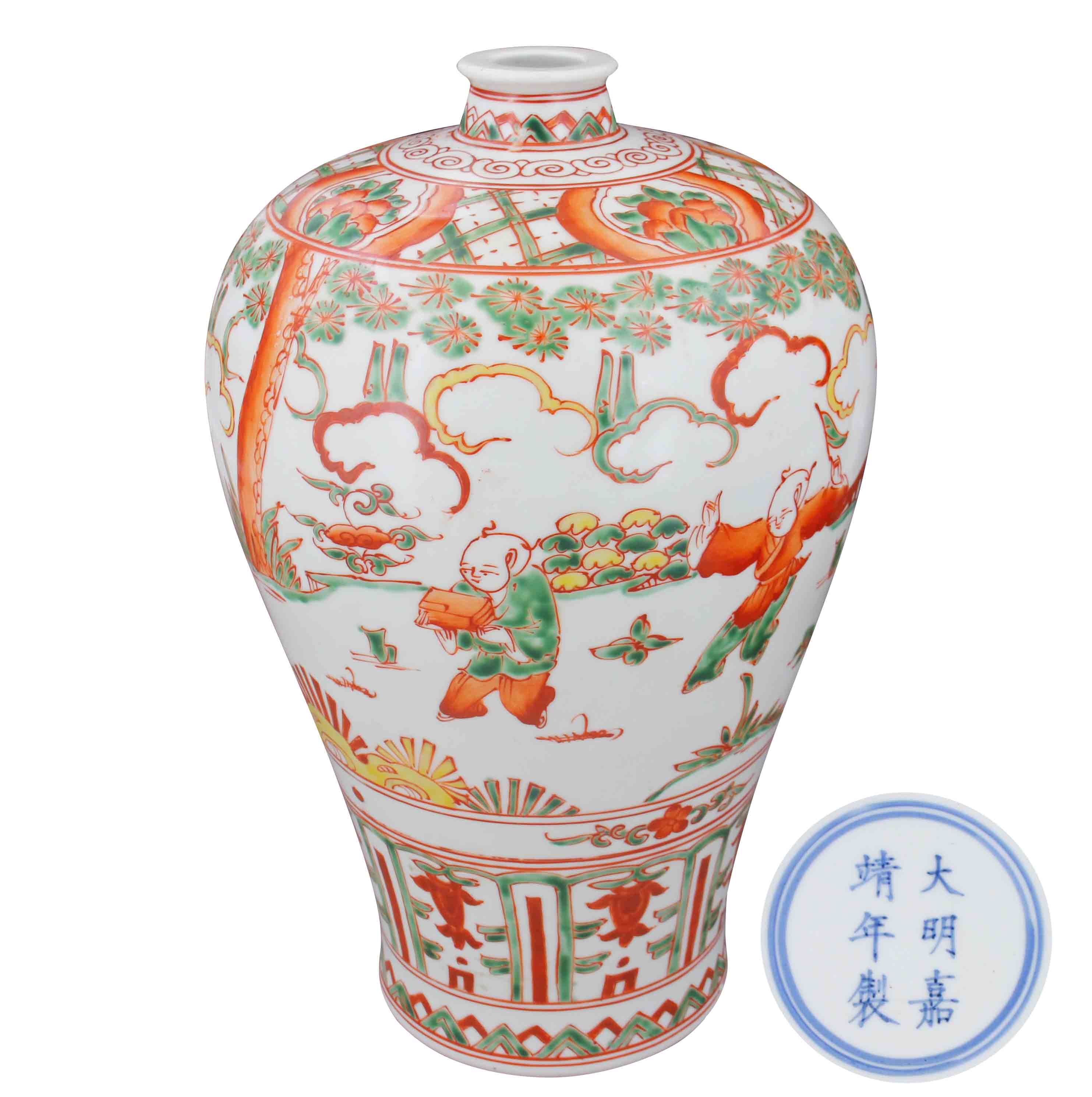 大明嘉靖年制·五彩人物故事梅瓶- 北京【瓷器】 - 拍品展示
