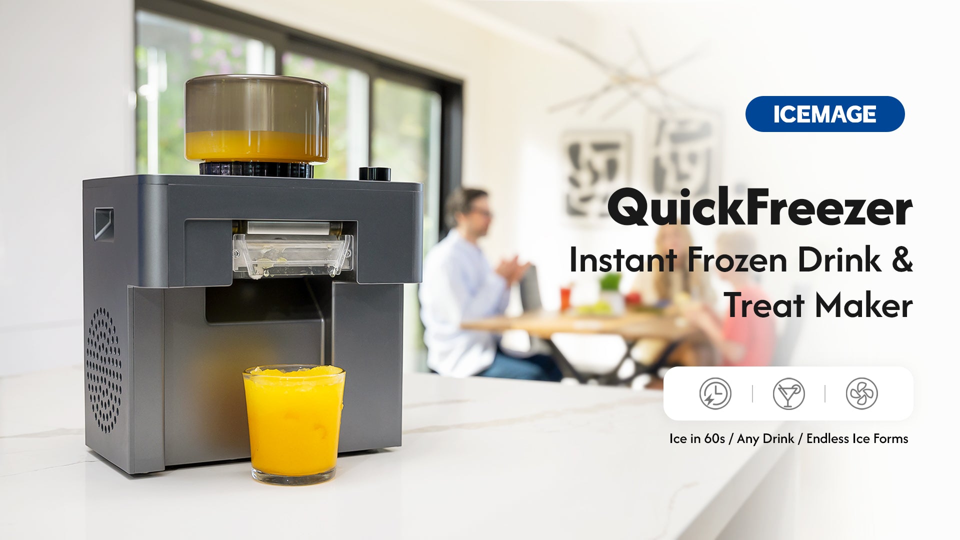 ICEMAGE- Instant Frozen Drink & Treat Maker