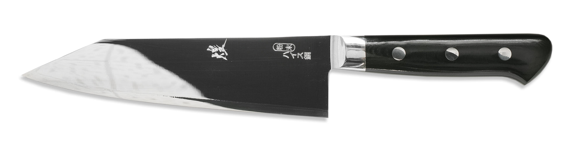 煌 全鏡面 粉末ハイス鋼 切付三徳170mm – 堺一文字光秀