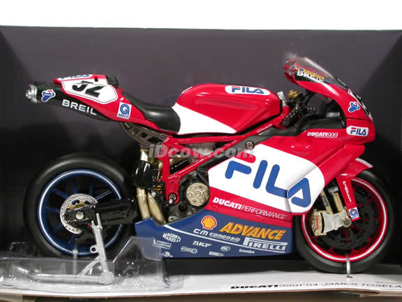2004 Ducati 999 F04 James Toseland #52 Diecast Motorcycle Model 1
