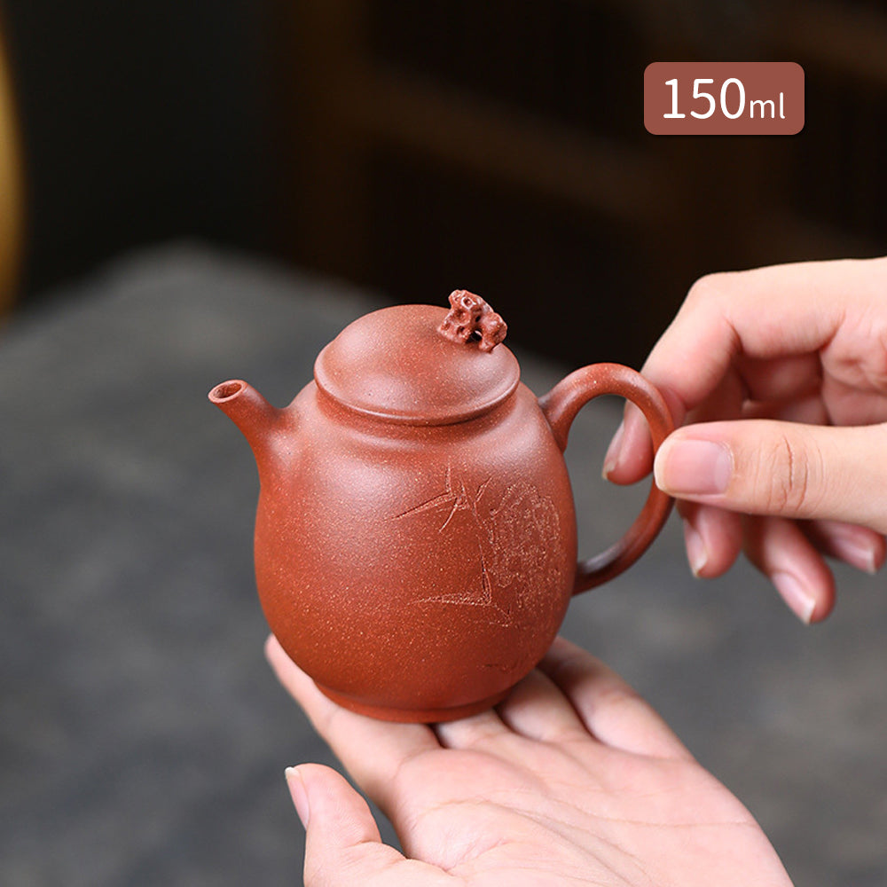 IwaiLoft 本番 中国宜興 紫砂 茶壺 急須 オシャレ 紫砂壷 朱泥 中国
