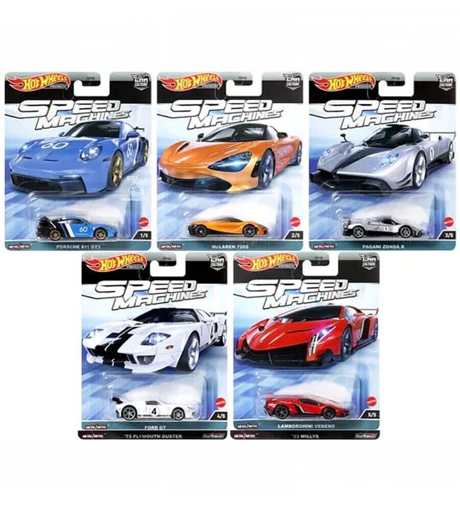 2023 Hot Wheels Premium Car Culture Speed Machine Complete Set of