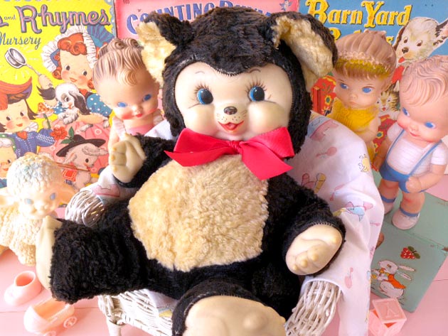 Rushtonラシュトンベビー RUSHTON Antique Rubber Face Bear - B.A.B.Y