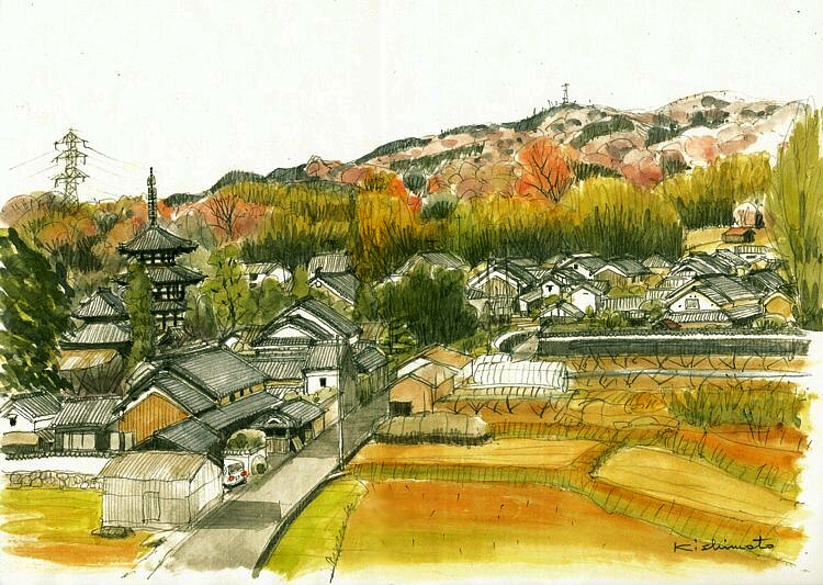 奈良県斑鳩町三井 法輪寺