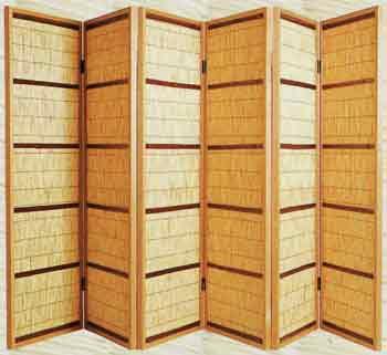 花寄屏風 四枚折【販売】-茶道具は京都しみず孔昌堂
