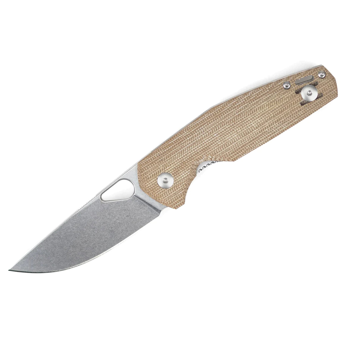 GiantMouse Knives Vox/Anso ACE Nimbus V2 Linerlock Knife Stonewash