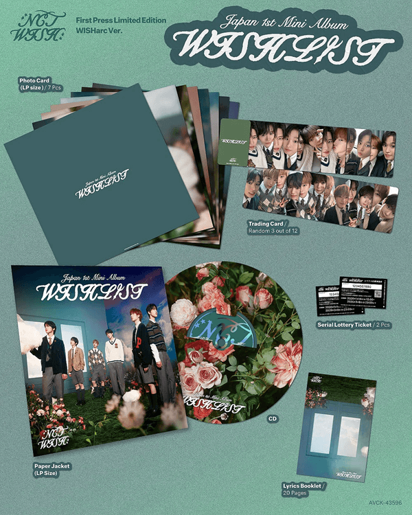 NCT WISH 1ST JAPANESE MINI ALBUM WISHLIST LIMITED EDITION (WISHarc
