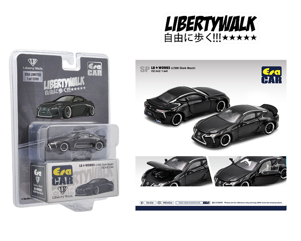 ERA Car 1:64 Lexus LC500 Black – LB Works – Mijo Exclusive – My Store