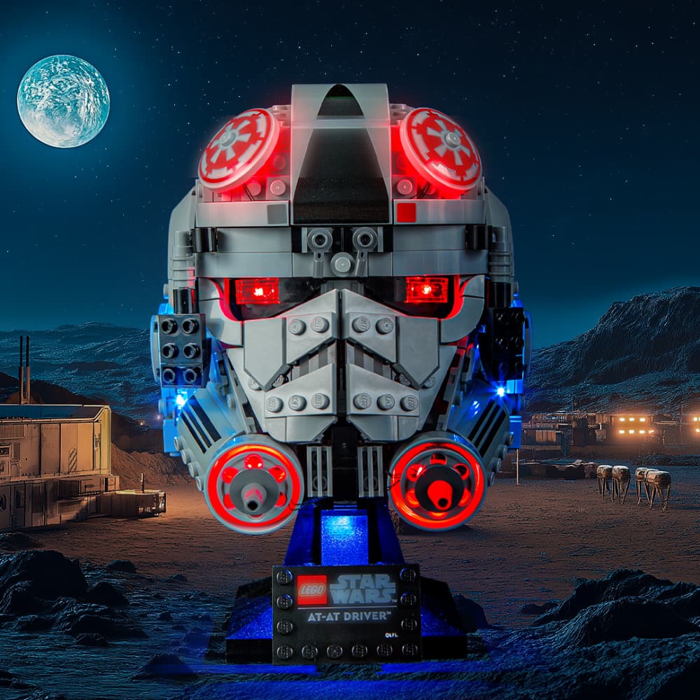 Light Kit for LEGO AT-AT Driver Helmet 75429 | Lightailing