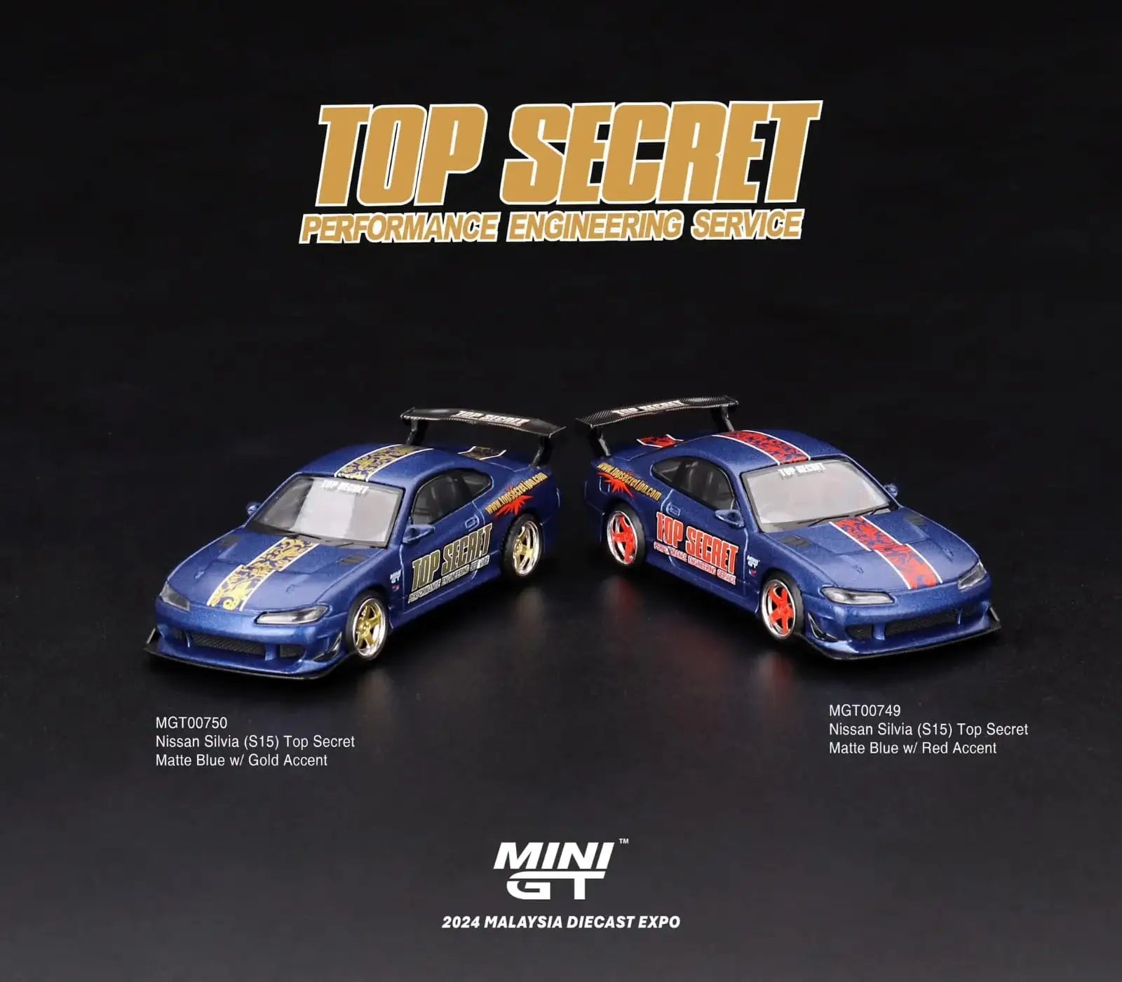 Mini GT MDX 2024 #749/ #750 Nissan Silvia Top Secret (S15