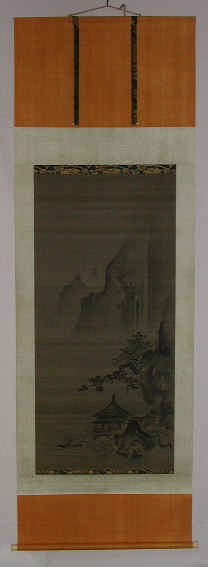 狩野洞雲・掛軸・江戸時代の画家・狩野派・狩野探幽・法眼・水墨山水