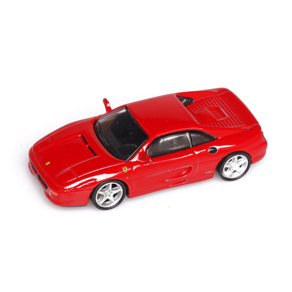 Ferrari F355 Berlinetta (Red) 1/64 Scale Diecast Metal Sports Car