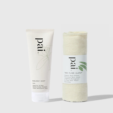 Middlemist Seven™ Mini | Cream Face Cleanser and Cloth | Pai