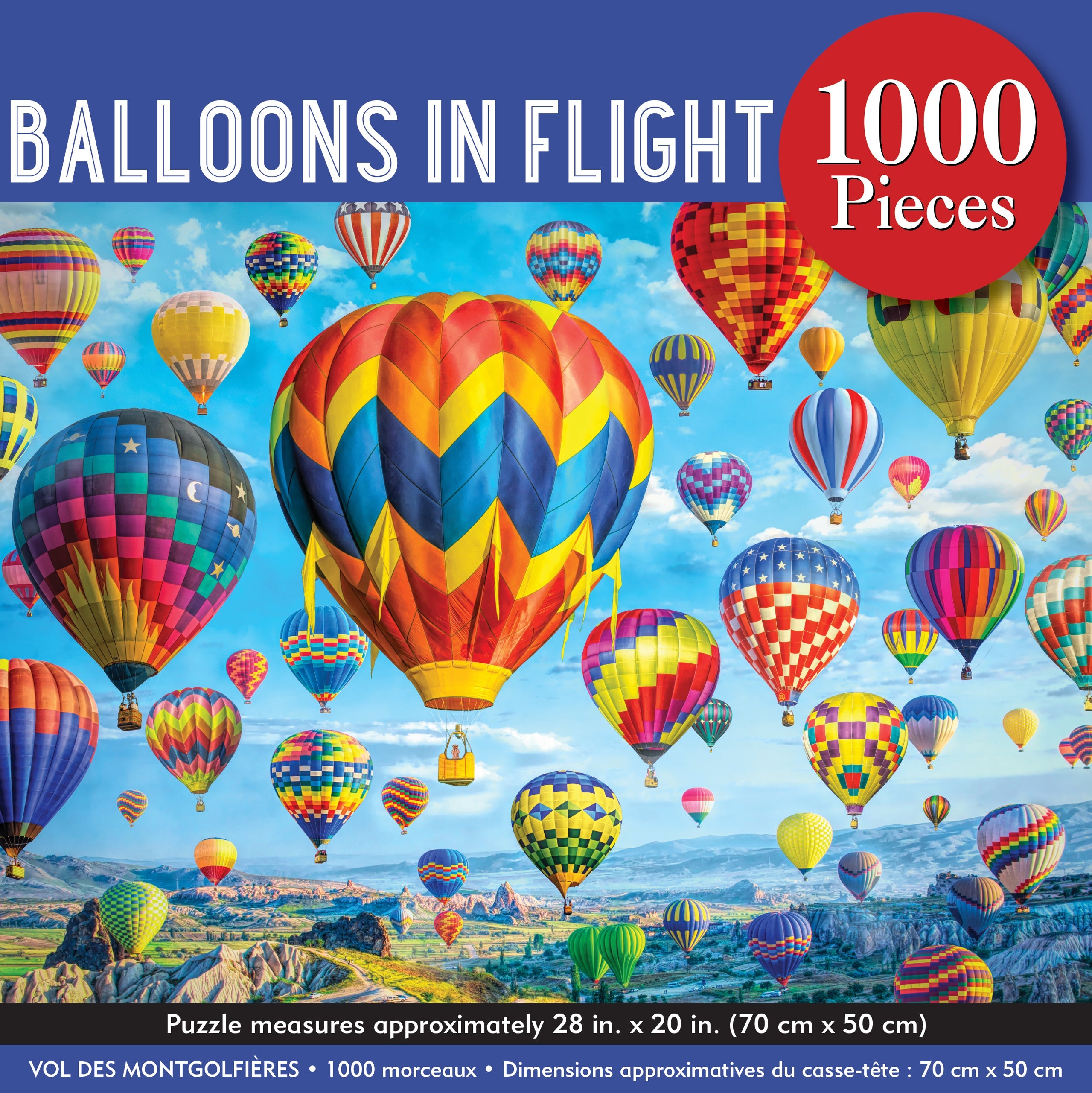 Balloons in Flight 1000 Piece Jigsaw Puzzle – Peter Pauper Press