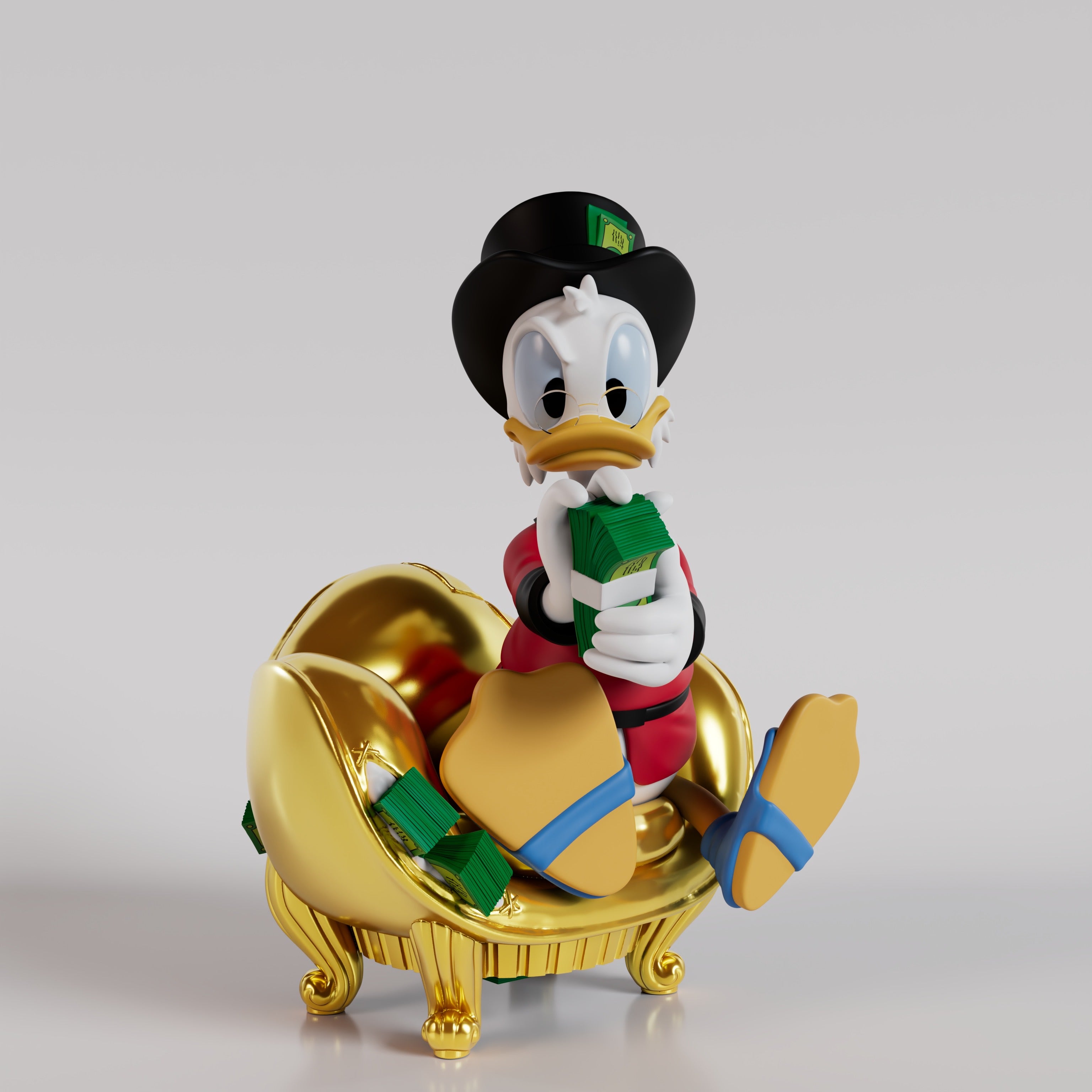 スクルージ・マクダック マネーソファー フィギュア – SOOTANG HOBBY