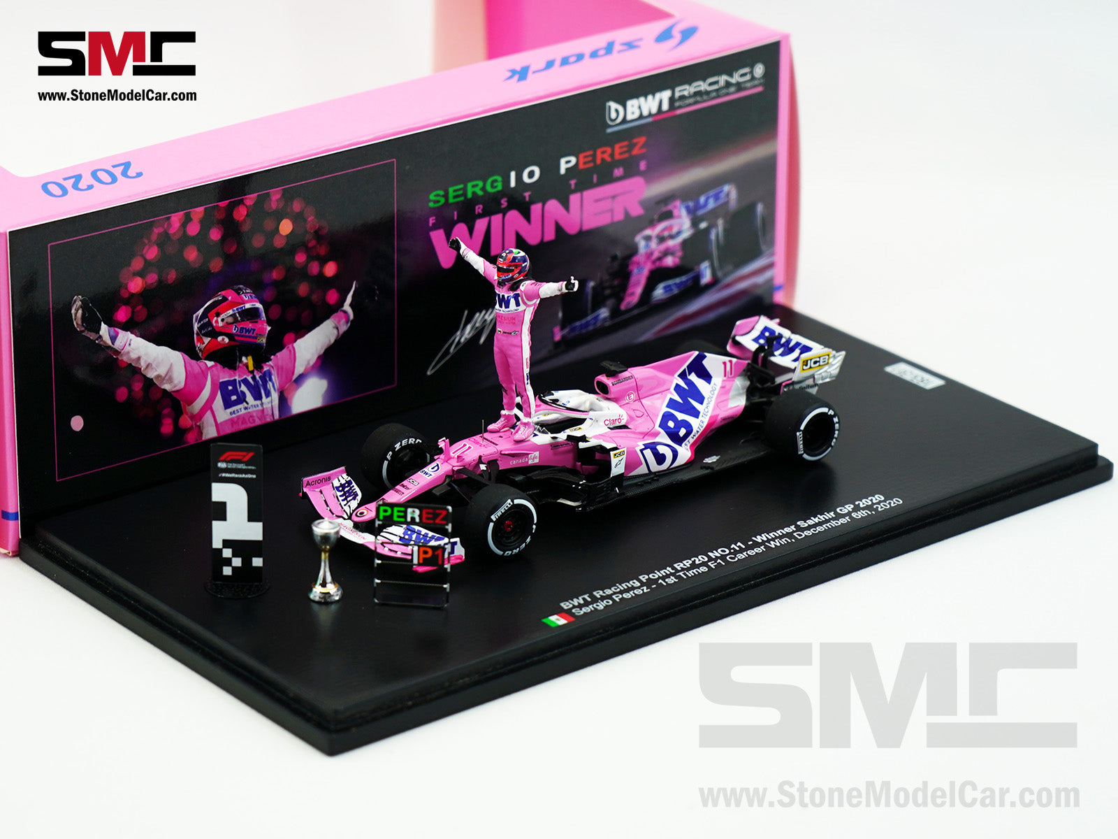 BWT Racing Point F1 RP20 #11 Sergio Perez Sakhir 2020 1st Career