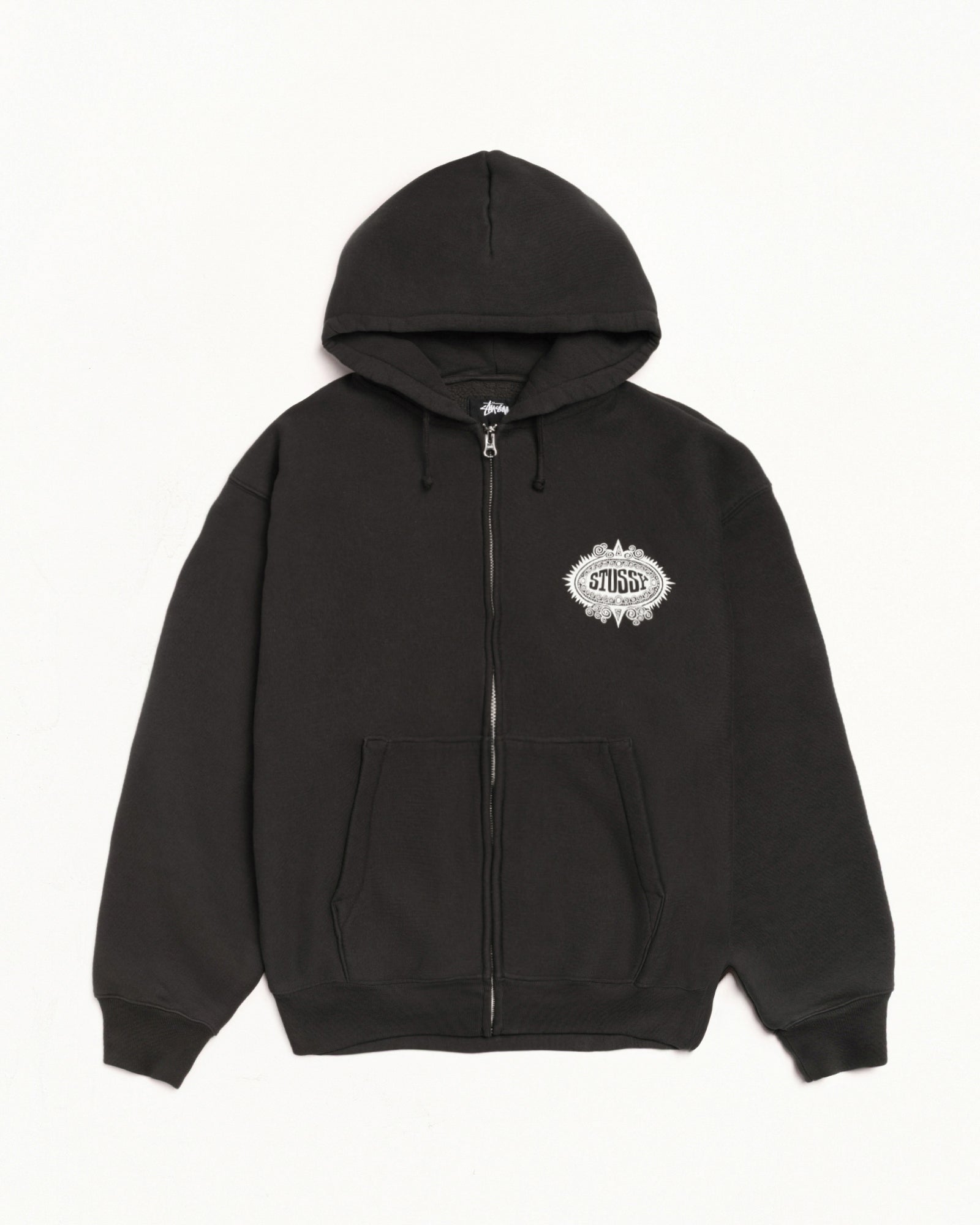 Mantra Zip Hoodie – Black | Sweats | Stüssy
