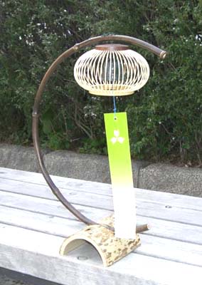 伝統的工芸品 駿河竹千筋細工 置き風鈴