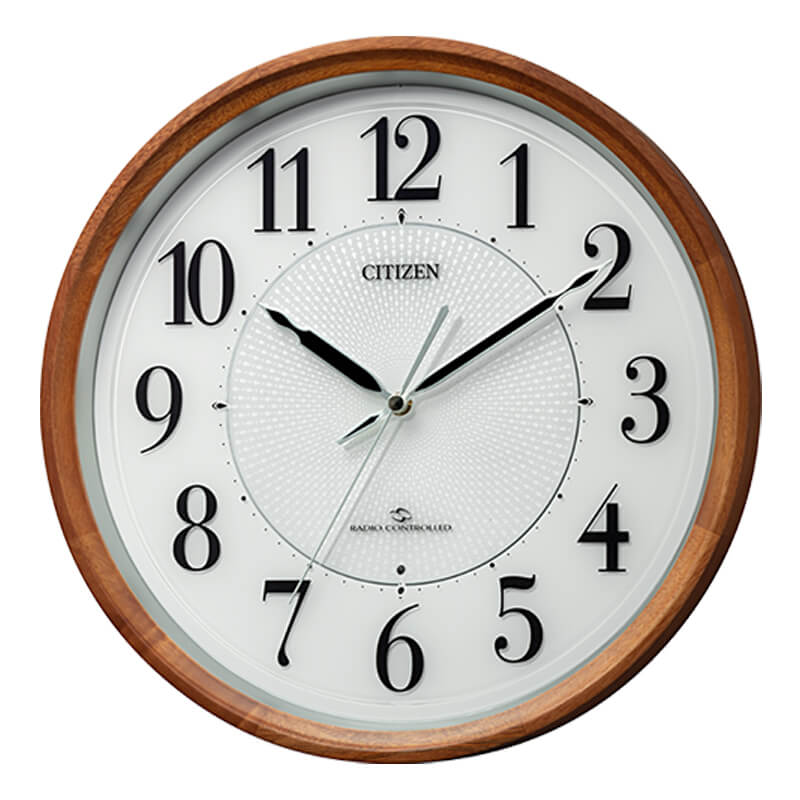 CITIZEN シチズン 高感度電波掛け時計 4MY860-006 茶色 – 正美堂時計店