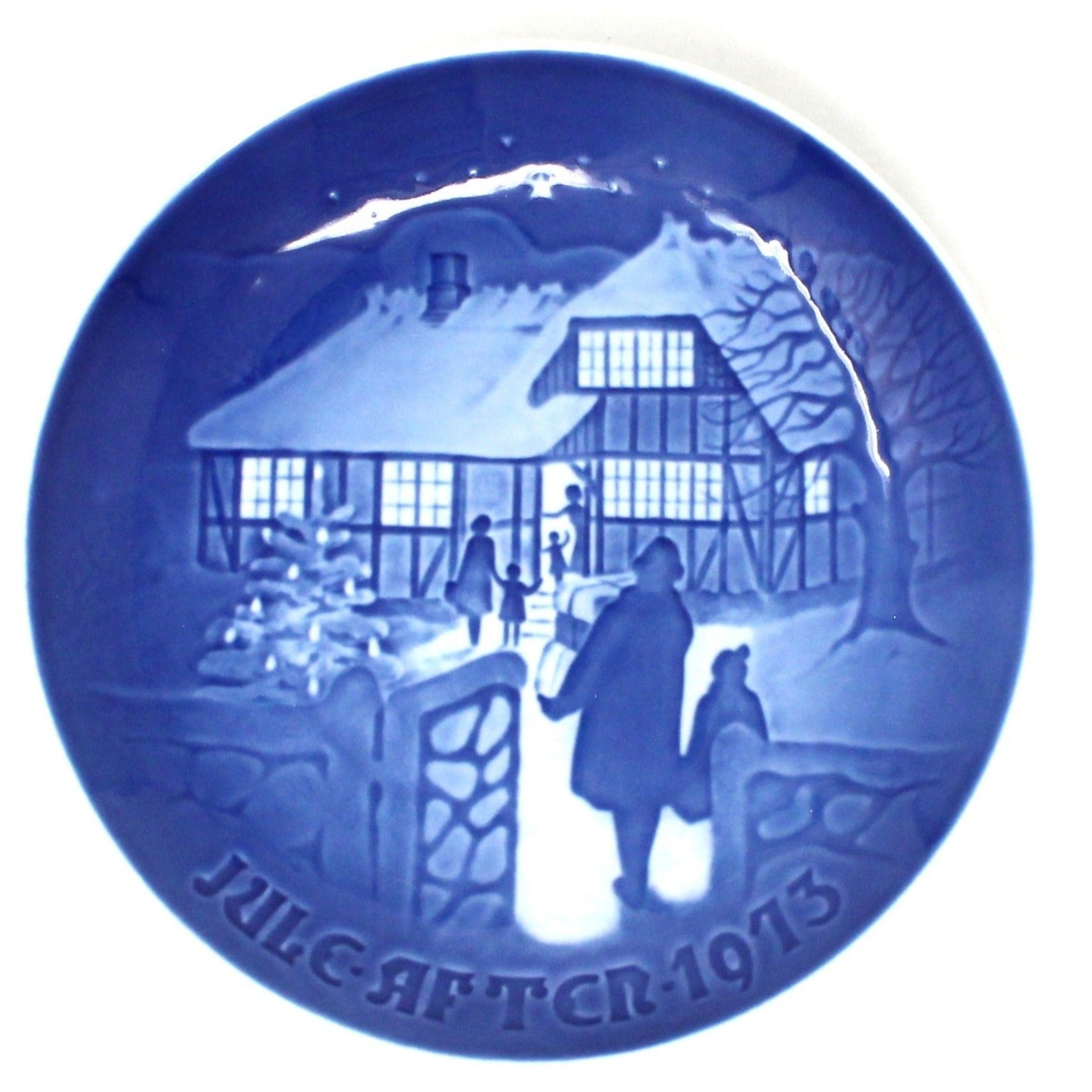 Decorative Plate, Copenhagen Jule After 1973, Country Christmas