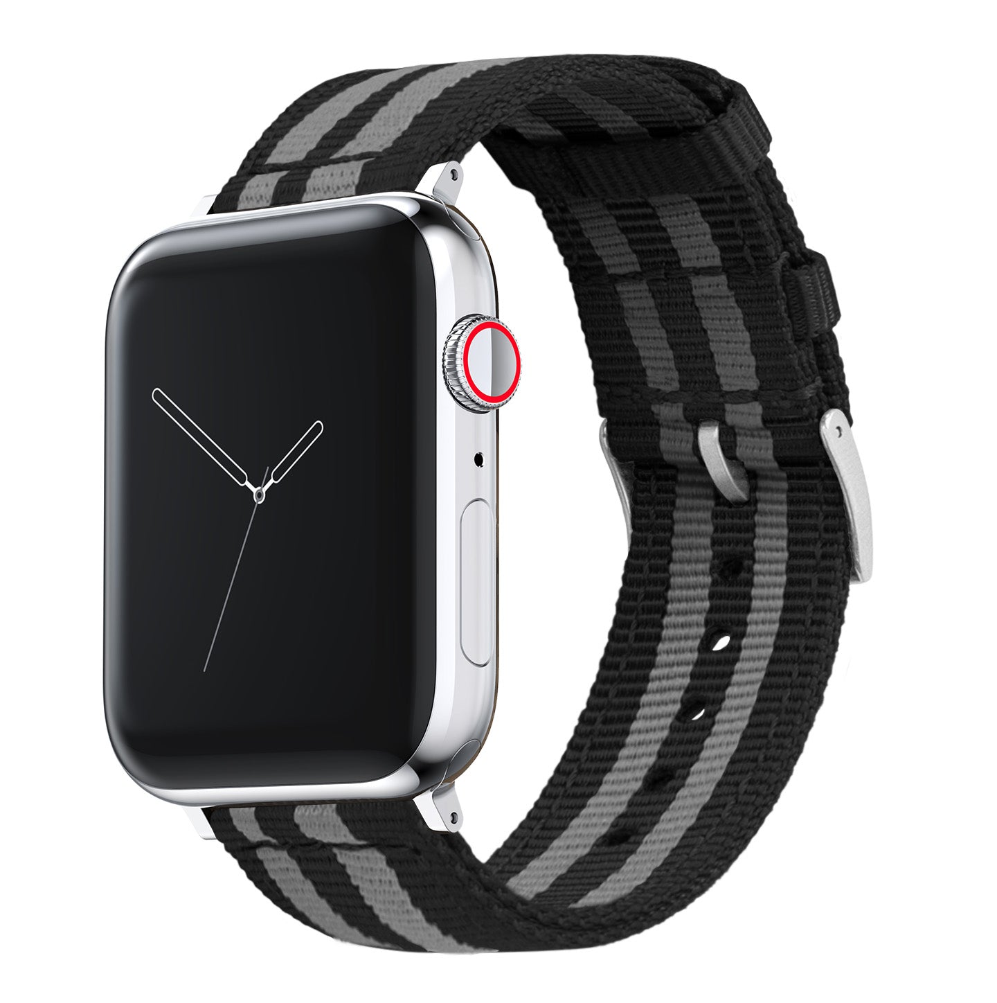 Apple Watch Two Piece NATO® style Smoke Black Bond Watch Band