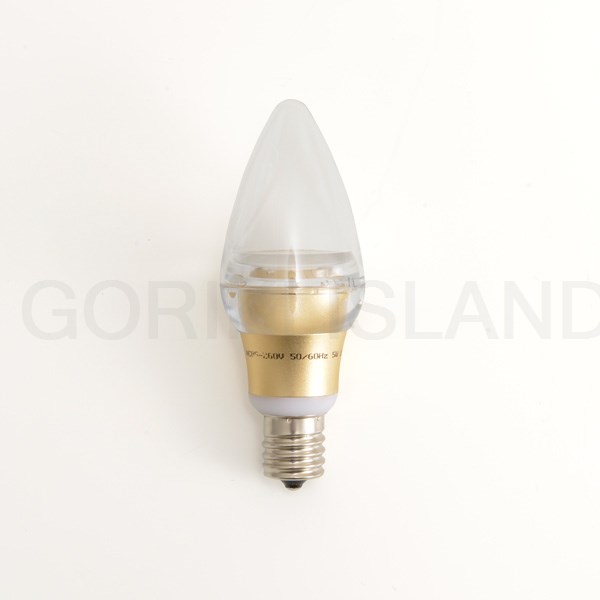 シャンデリア球型LED E17 5W クリア：電球 - ：ゴーリキアイランド
