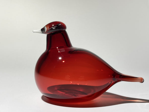 Tirri karpalo Little Tern cranberry red by Oiva Toikka Iittala