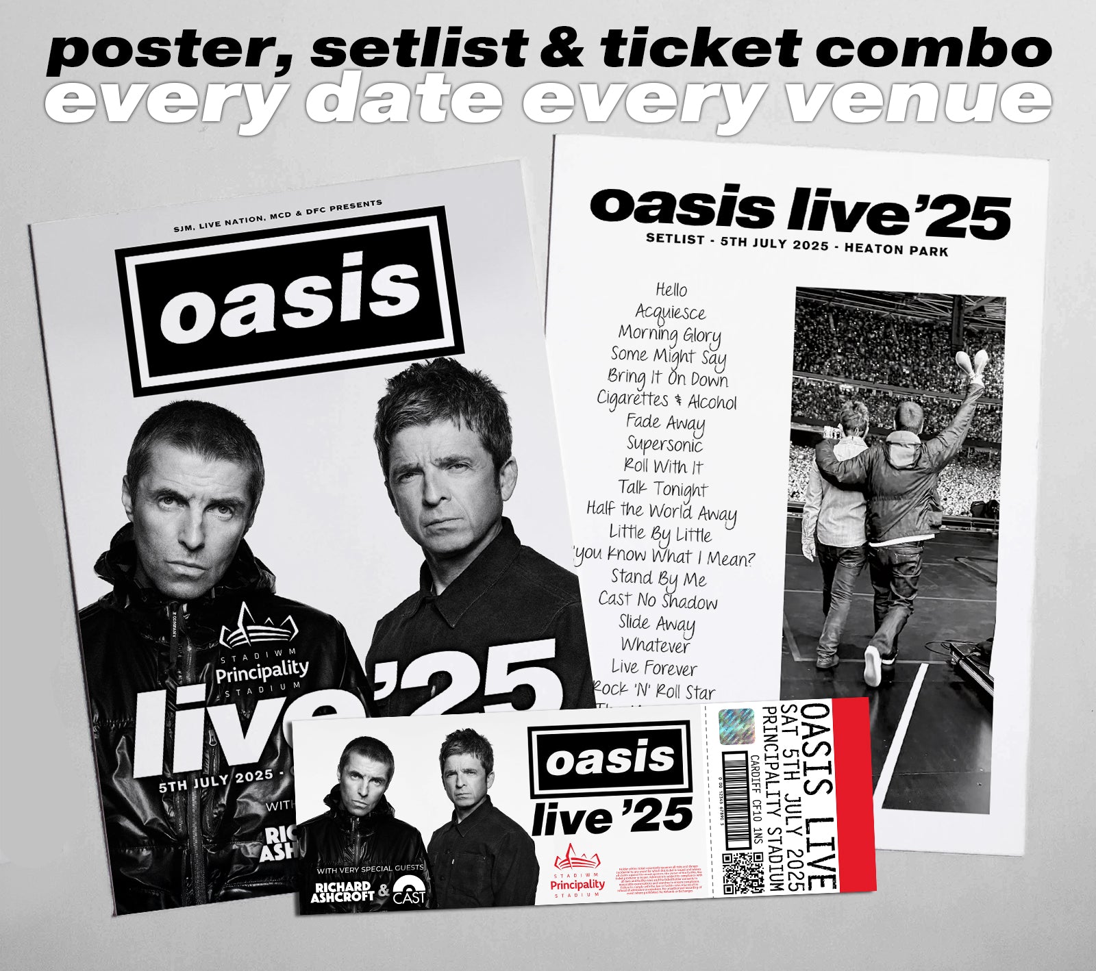 Oasis Live 2025 Combo – DesignItDave