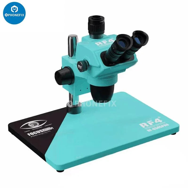 RF4 RF6565Pro 6.5-65X Triocular Synchronous Zoom Microscope