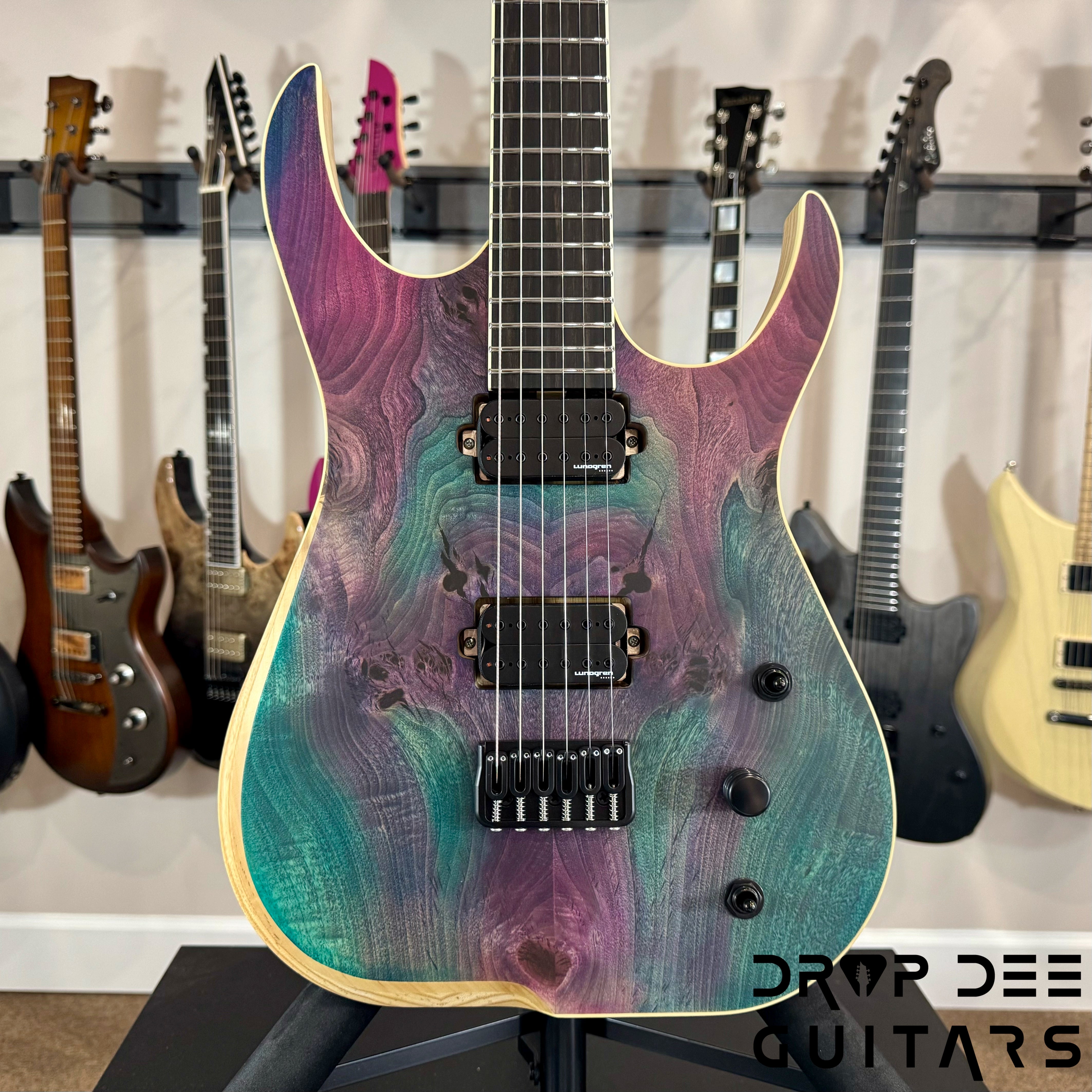 Skervesen Raptor 6 Baritone Electric Guitar w/ Case – Drop Dee Guitars