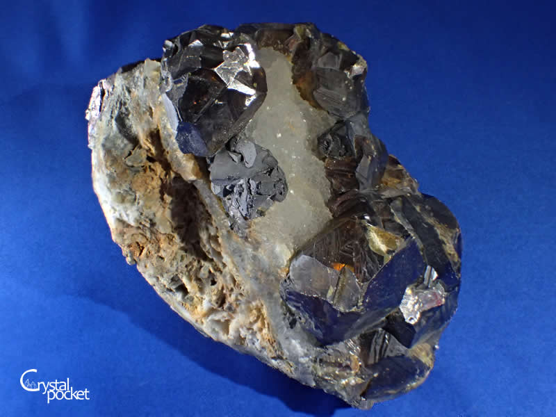 SPHALERITE QUARTZ 閃亜鉛鉱（べっこう亜鉛） 水晶 尾去沢鉱山