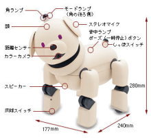 ソニーアイボ販売ページ ERS-311B ERS-312Bの詳細 SONY AIBOカスガデンキ