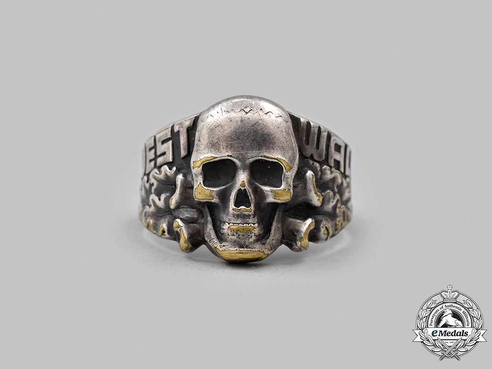 Germany, Third Reich. A West Wall Commemorative Totenkopf Ring