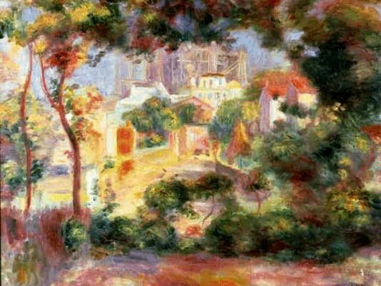 Pierre Auguste Renoir: View of the New Building of the Sacre-Coeur