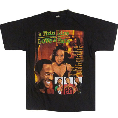 Vintage A Thin Line Between Love & Hate T-Shirt 1996 Movie Martin