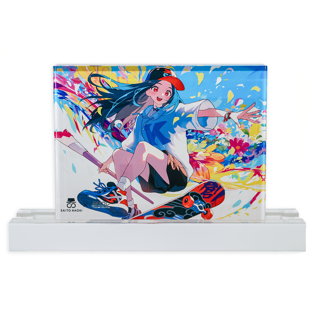 ふもコレSeasons × さいとうなおき LEDスタンド付きアクリルブロック